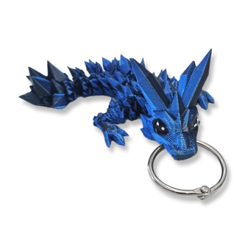 Dragon Keyring (Blue-Black)