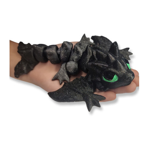 Medium Articulated Toothless (Glitter)