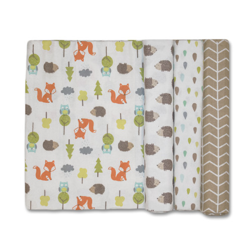 Size (L) Foxes Owls Hedgehogs Blanket Set