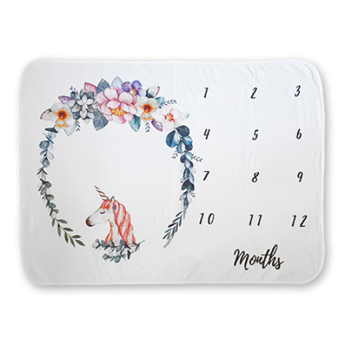 Unicorn Milestone Blanket