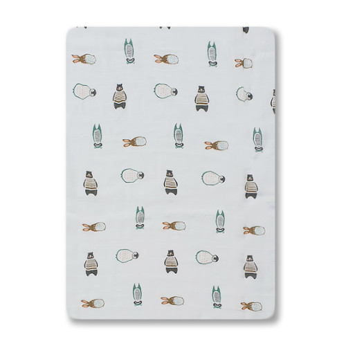 BBM202 Bears, Bunnies & Penguins Bamboo Muslin (120x100)