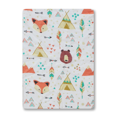 BBM200 TeePee Foxes Bamboo Muslin (120x100)
