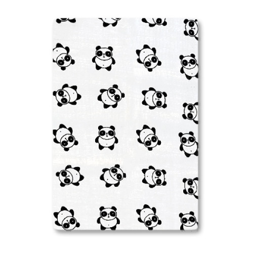 BBM305 White Black Pandas Bamboo Muslin (120x110)
