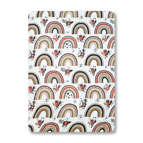 CM600 Olive Boho Rainbow Cotton Muslin (120x110)