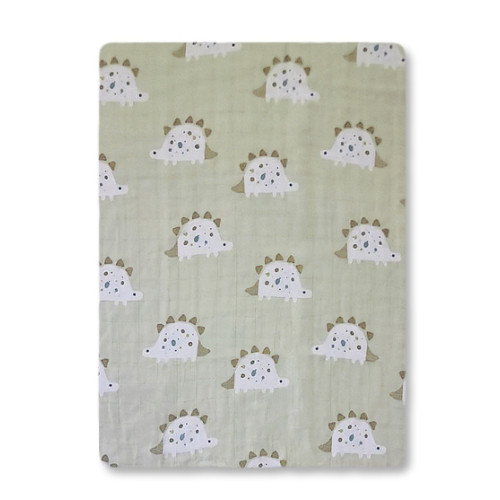 CM608 Coffee Dinos Cotton Muslin (120x110)