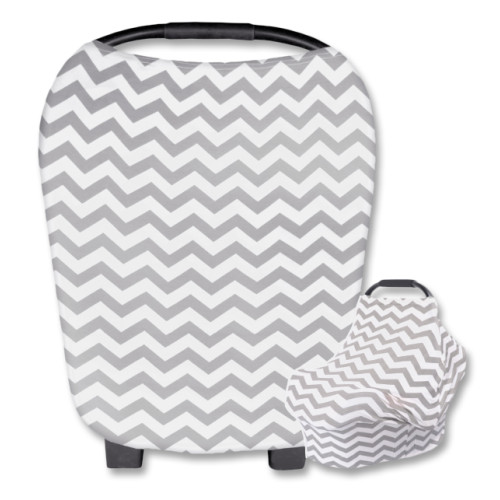 CC005 White Grey Chevron Carrier Cover