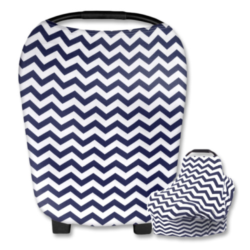 CC006 White Navy Chevron Carrier Cover