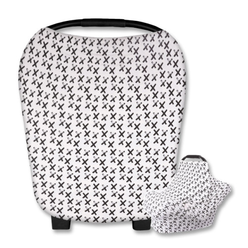 CC023 White Black Crosses Carrier Cover