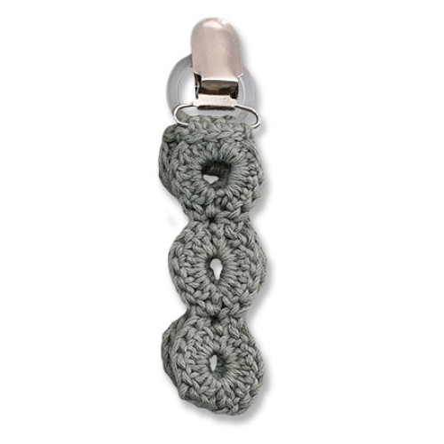 Dummy Clip - Circle Crochet - Dark Grey