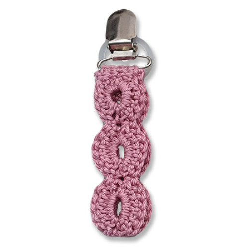 Dummy Clip - Circle Crochet - Pink