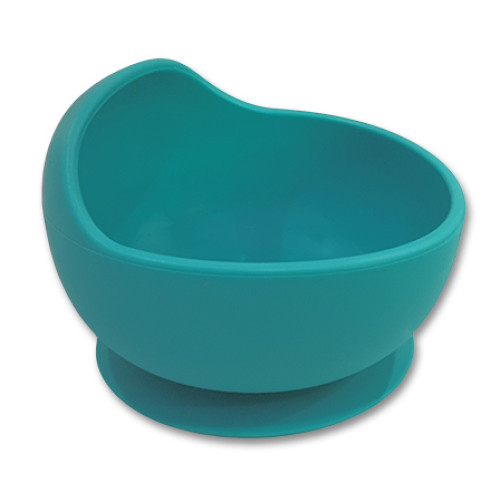 Turquoise Small Suction Bowl with Lip