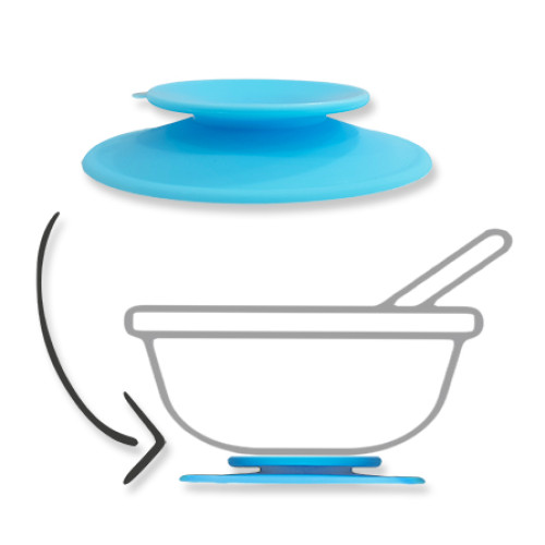 Light Blue Silicone Suction Adapter