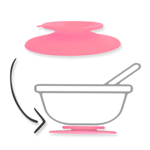 Pink Silicone Suction Adapter