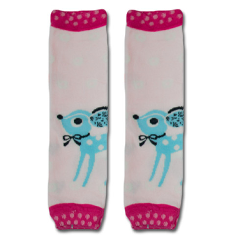 LW022 Pink Turquoise Buck Leg Warmers