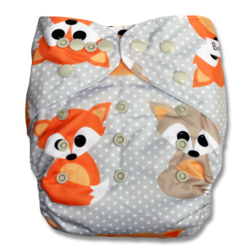 F102 Grey Orange Baby Foxes Ai1