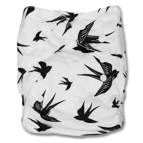 F108 White Black Swallows Ai1
