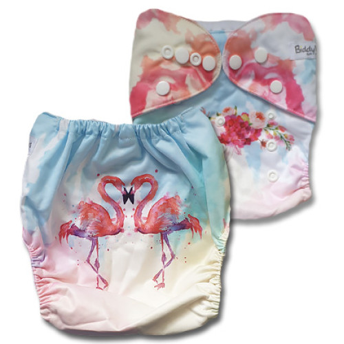 F551 Two Flamingos Position Print Ai1