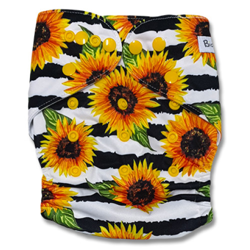 F219 Black Stripe Yellow Flower Ai1