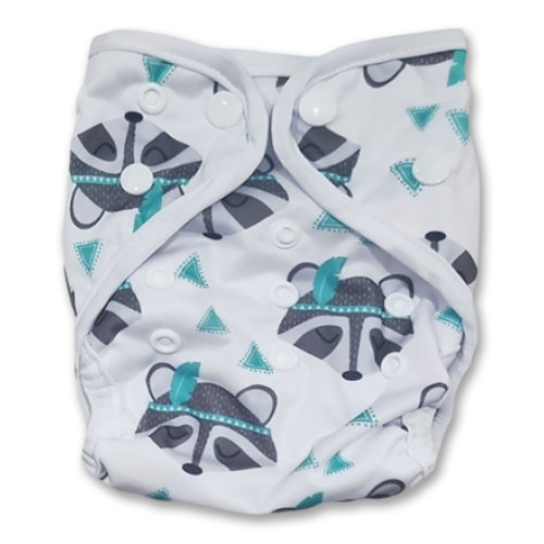 SE NbAi1 - Grey Aqua Raccoons