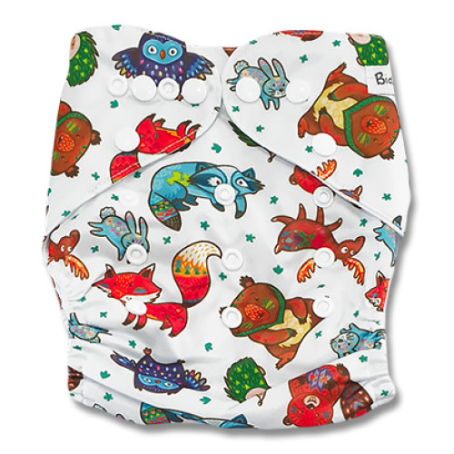 PC096 Multicolor Forest Animals PUL Cover