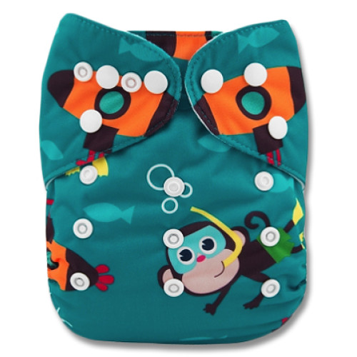 PC019 Scuba Monkey PUL Cover