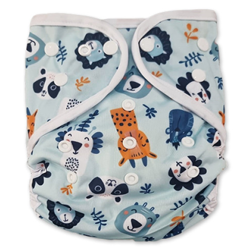 SE Blue Lions Tigers Pandas PUL Cover