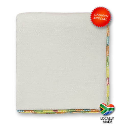 60cm SlimFit Cotton Flat - White