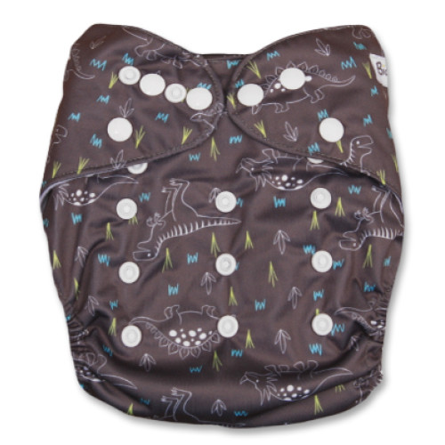 NbDG048 Drk Grey Dinos Newborn DGusset Cover