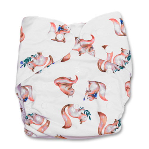 NbDG018 Squirrels & Lavender Newborn DGusset Cover