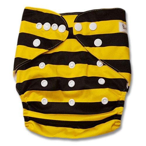 J061 Black Yellow Stripe Bumblebee Newborn Cover