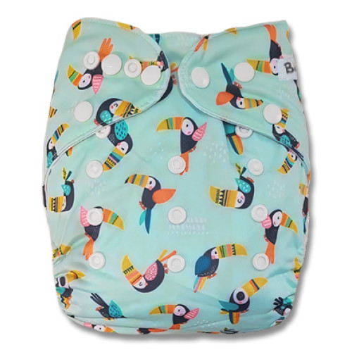 B375 Aqua Toucans Pocket