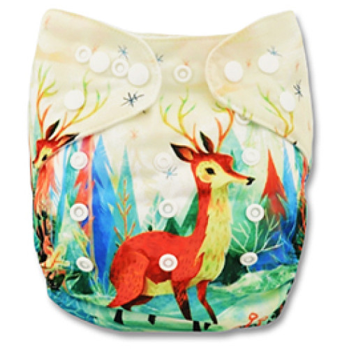 C045 Buck In Woods Position Print