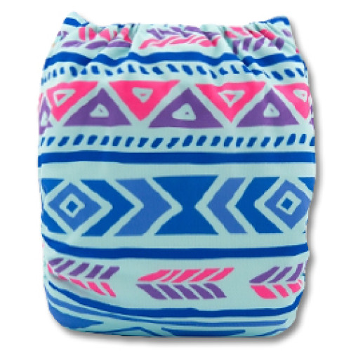 C053 Blue Pink Triangle Position Print