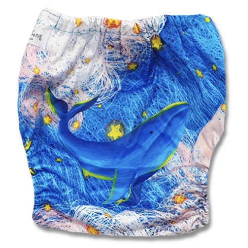 C121 Blue Whale Stars Position Print
