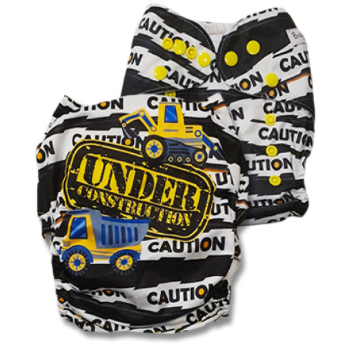C111 Black White Caution Under Construction Position Pocket