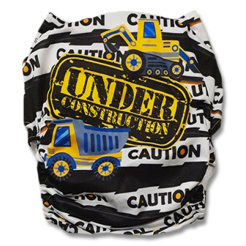 C111 Black White Caution Under Construction Position Pocket
