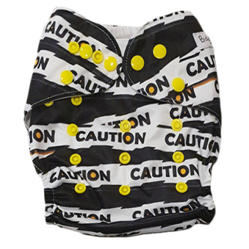 C111 Black White Caution Under Construction Position Pocket