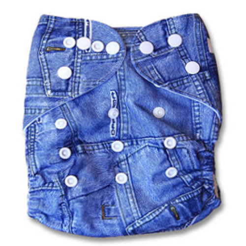 B019 Denim Jeans Print