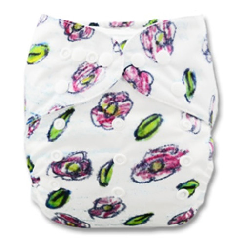 B028 Coloured In FLowers & Leaves