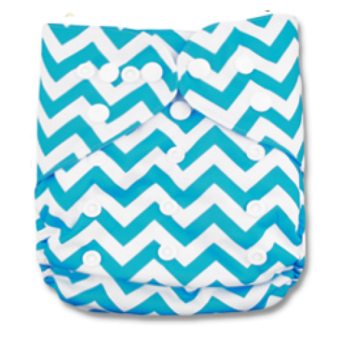 B056 Turquoise Chevron