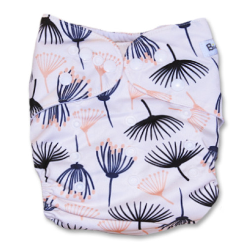 B160 Black & Peach Dandelions