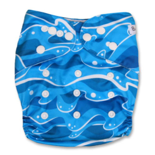 PC050 Blue Waves PUL Cover