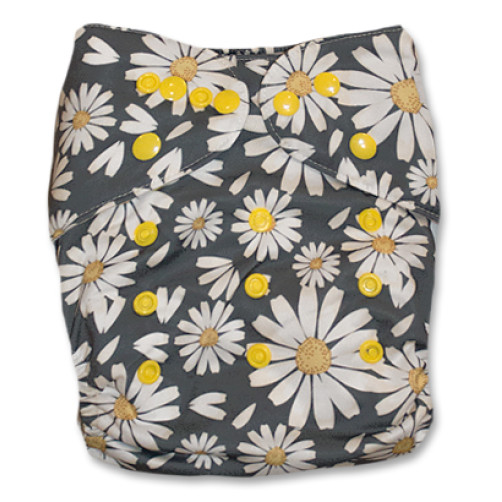 B170 Grey with White & Yellow Daisies