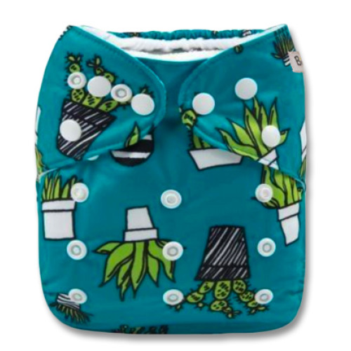 B180 Teal Green Cactus Pots