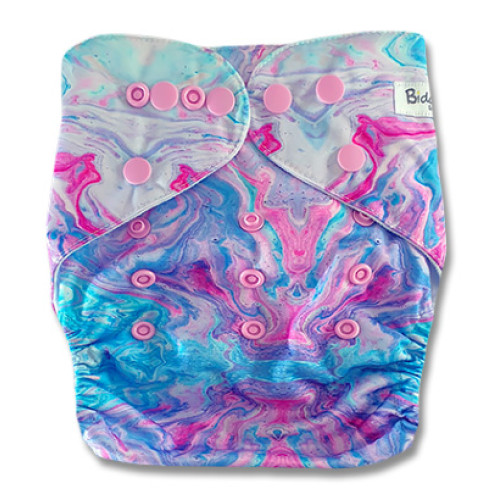 B301 Pink Aqua Marble Pocket