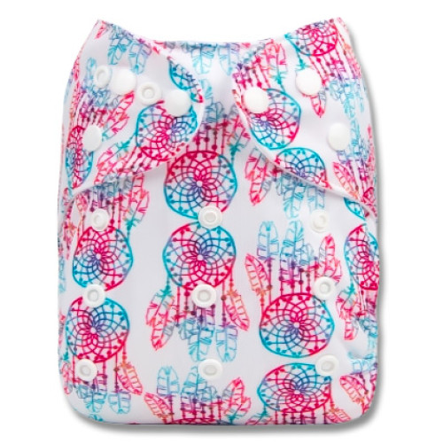 B272 Blue Red Dream Catchers Pocket