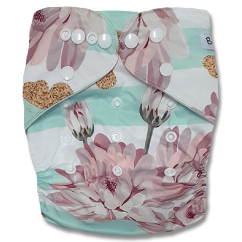 B263 Aqua Stripe Proteas Pocket