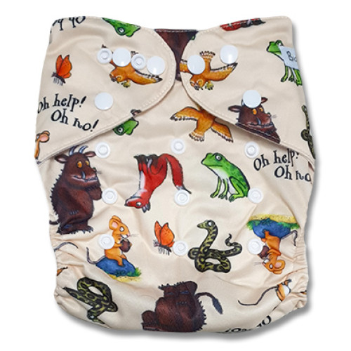 B238 Cream Gruff Characters Pocket