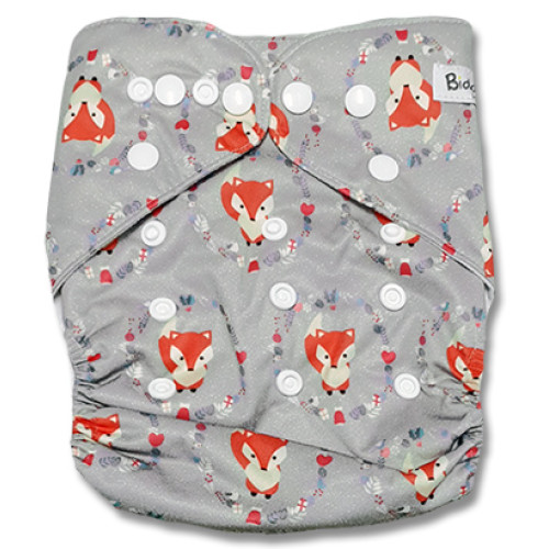 B257 Grey Fox Circles Pocket