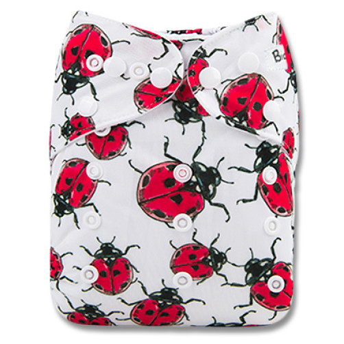 B261 Ladybug Beetle Print Pocket